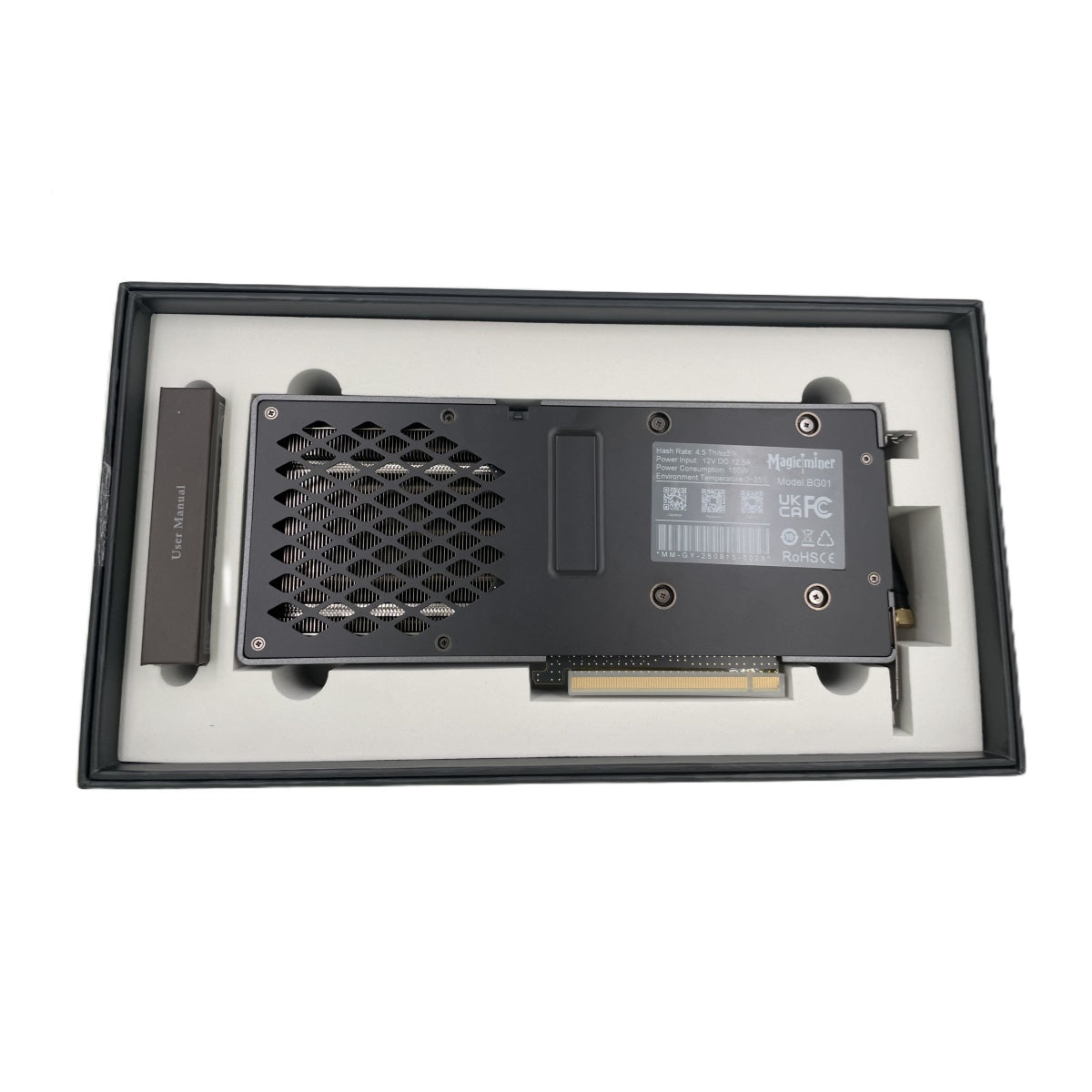 BG01 Magicminer 4.5TH/s Solo Miner｜120W Low Noise SHA-256 Desktop Mining Node｜Supports BTC BCH｜WiFi & RJ45｜Web Control