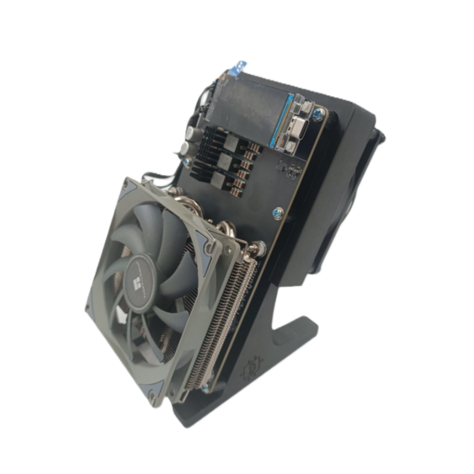 2025 Upgraded NerdQaxe++ Rev 6.1 ASIC Miner 6TH/s | Low Power | Dual Fan Cooling | 2.4G WiFi | Open Source BTC Solo Miner