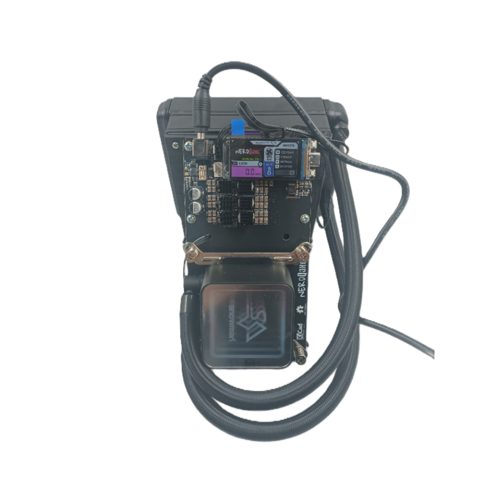 Brand New NerdQaxe++ Hydro 4.8TH/s 80W BTC Miner 4*BM1370 ASIC Chips, 2.4G WiFi Crypto Machine Open-Source Miner With PSU