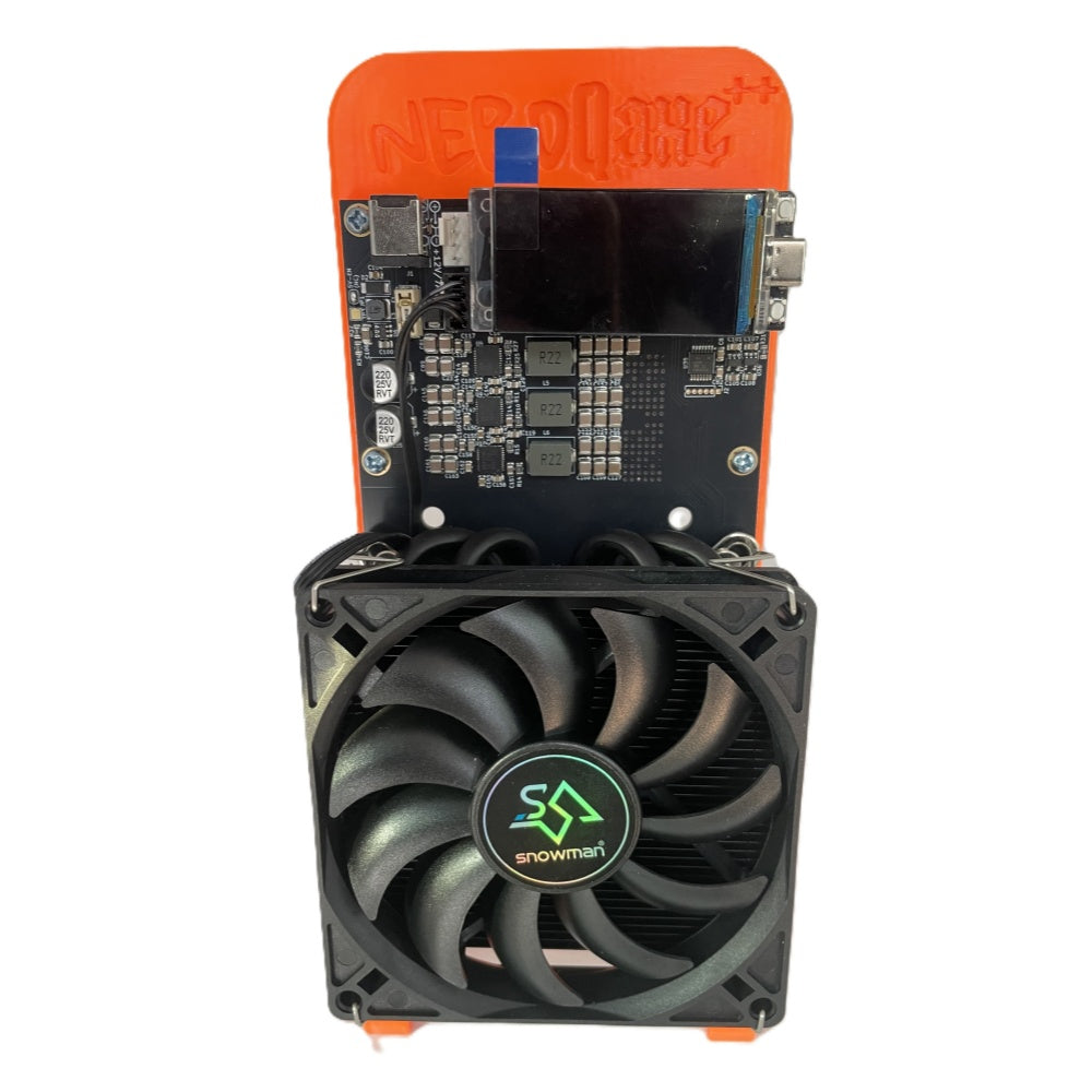 2025 Upgraded NerdQaxe++ Rev 6.1 ASIC Miner 6TH/s | Low Power | Dual Fan Cooling | 2.4G WiFi | Open Source BTC Solo Miner