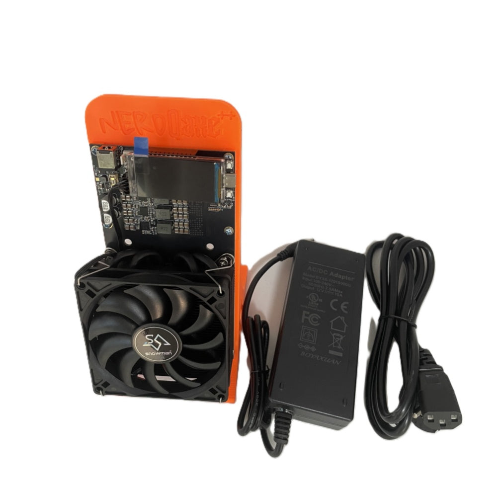 2025 Upgraded NerdQaxe++ Rev 6.1 ASIC Miner 6TH/s | Low Power | Dual Fan Cooling | 2.4G WiFi | Open Source BTC Solo Miner